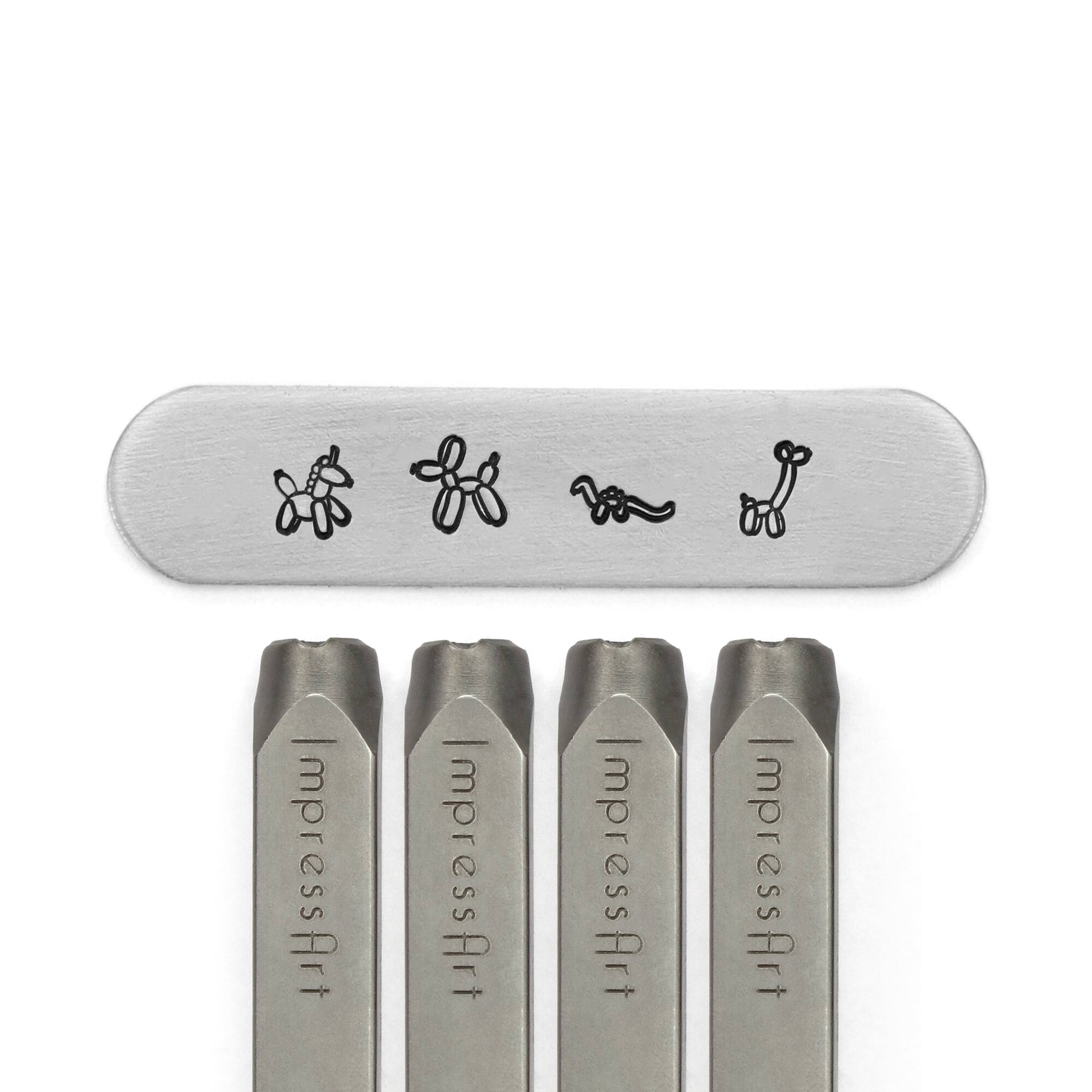 ImpressArt® 9.5mm Balloon Animals Metal Stamps Pack